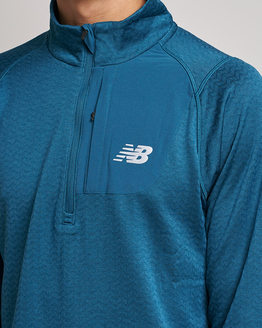 Herren | Pullover | New Balance Running | Heat Grid Half Zip Dark Moonstone