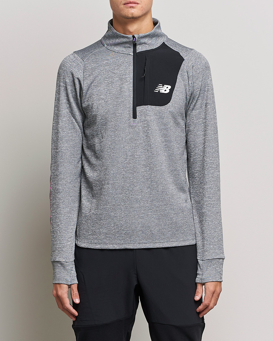Herren | Pullover | New Balance Running | All-Terrain Half Zip Grey