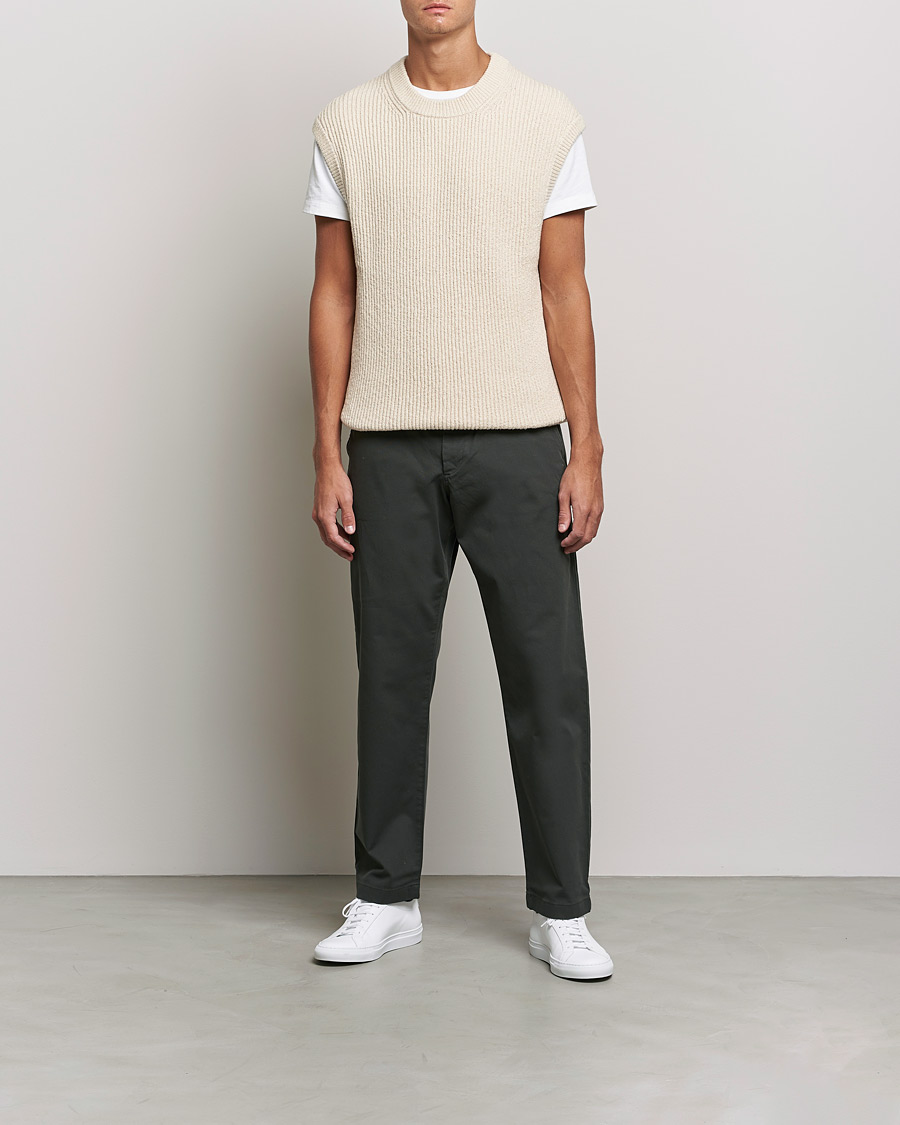 Herren | Hosen | NN07 | Alex Straight Fit Cotton Chinos Dark Army