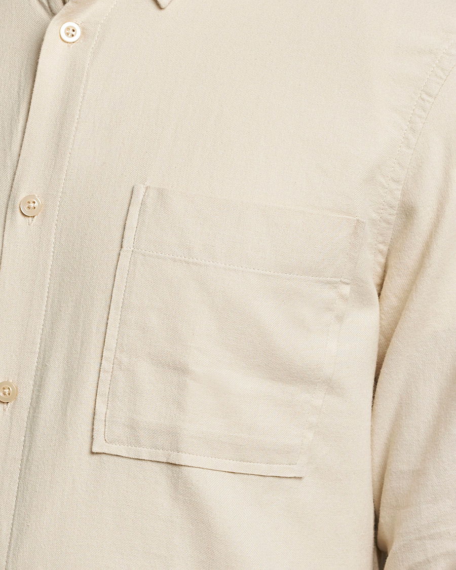 Herren | Hemden | NN07 | Arne Brushed Flannel Shirt Ecru