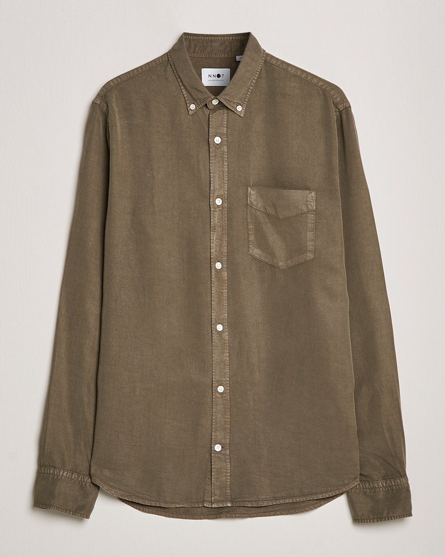 Herren | Hemden | NN07 | Levon Tencel Shirt Dark Clay