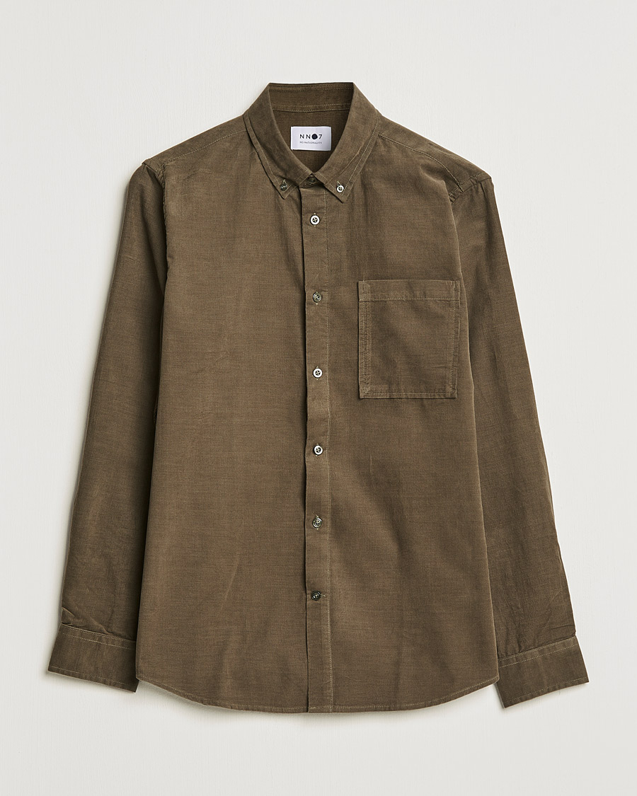 Herren | Hemden | NN07 | Arne Corduroy Shirt Dark Clay