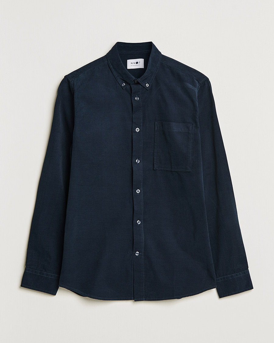 Herren | Hemden | NN07 | Arne Corduroy Shirt Navy