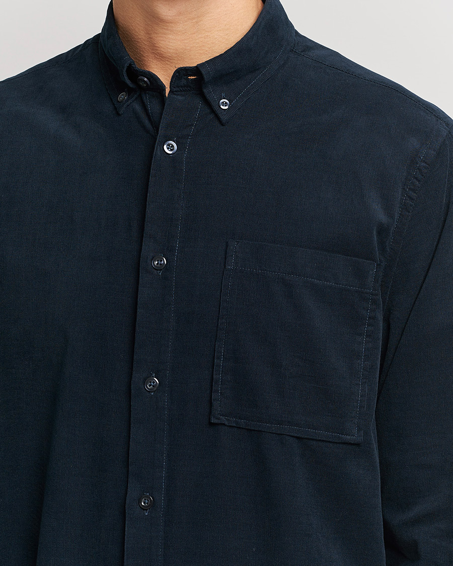 Herren | Hemden | NN07 | Arne Corduroy Shirt Navy
