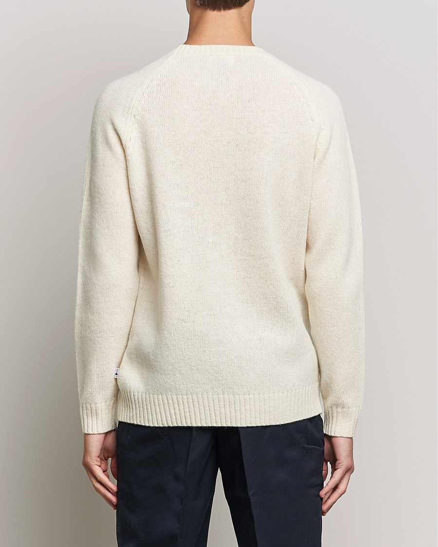 Herren | Pullover | NN07 | Nathan Brushed Crew Neck Ecru