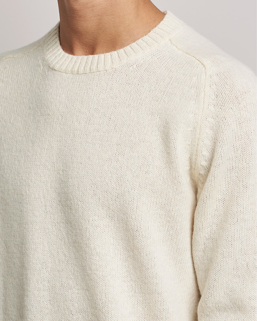 Herren | Pullover | NN07 | Nathan Brushed Crew Neck Ecru