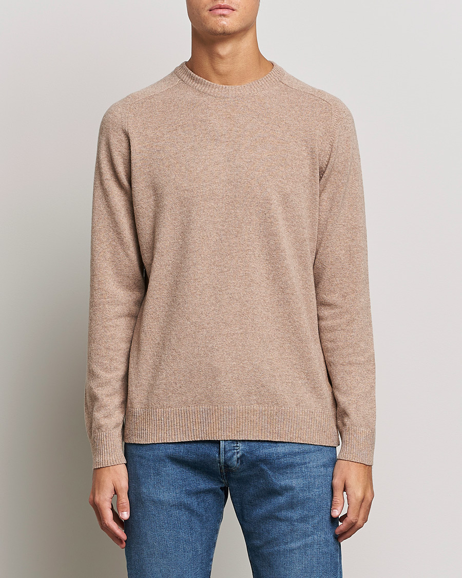 Herren | Pullover | NN07 | Edward Lambswool Crew Neck Pullover Khaki