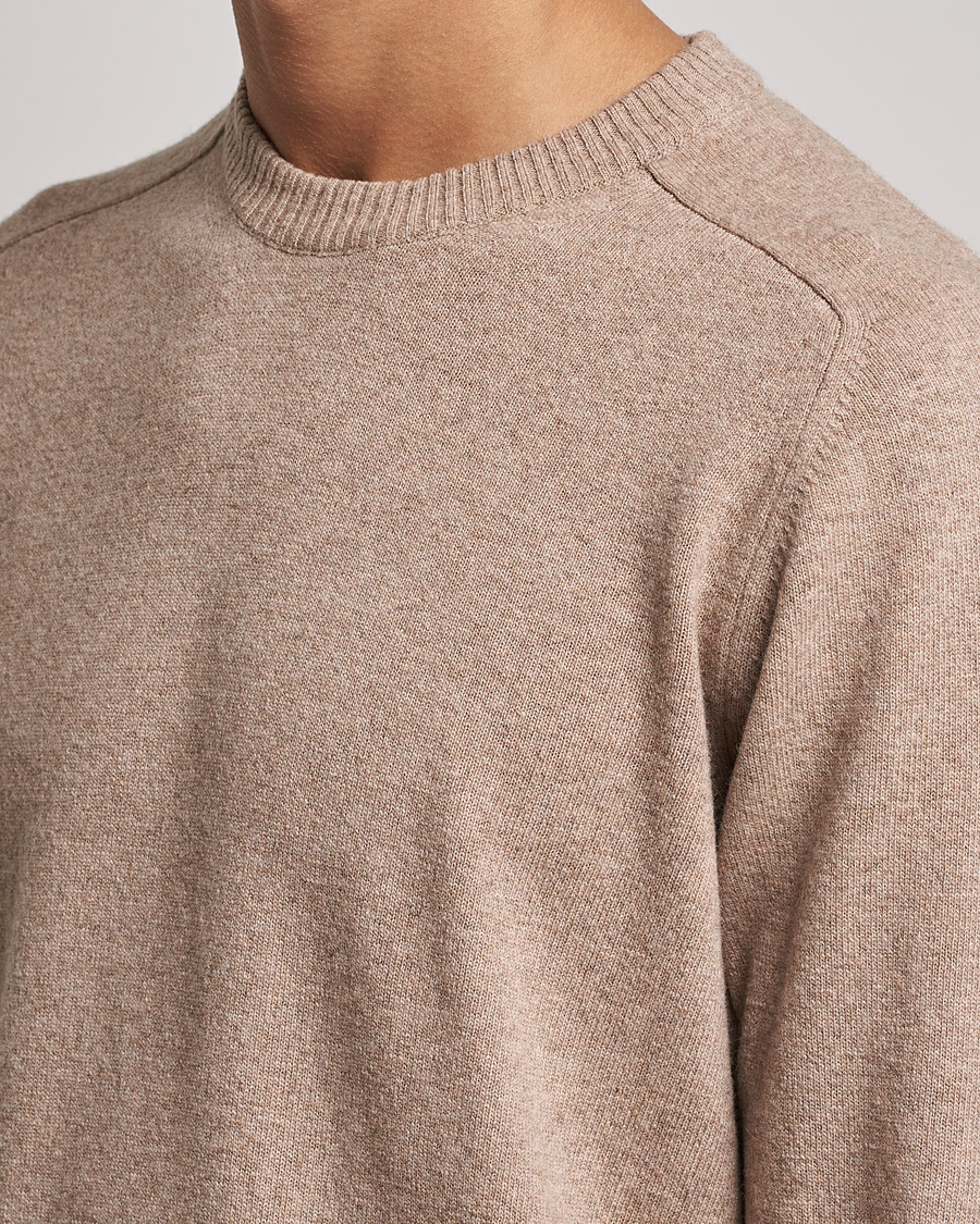Herren | Pullover | NN07 | Edward Lambswool Crew Neck Pullover Khaki