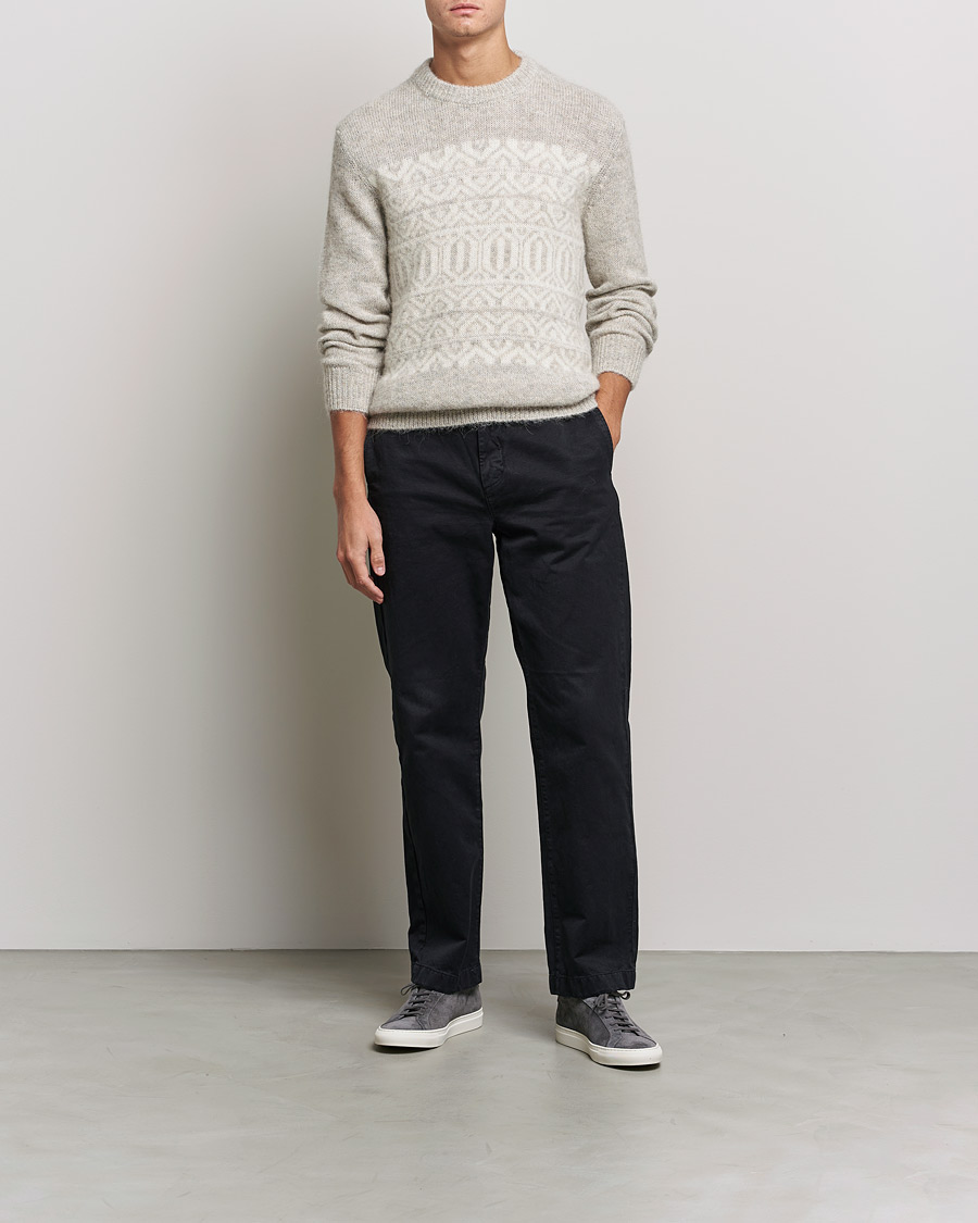 Herren | Pullover | NN07 | Jason Wool Knitted Sweater Grey Melange