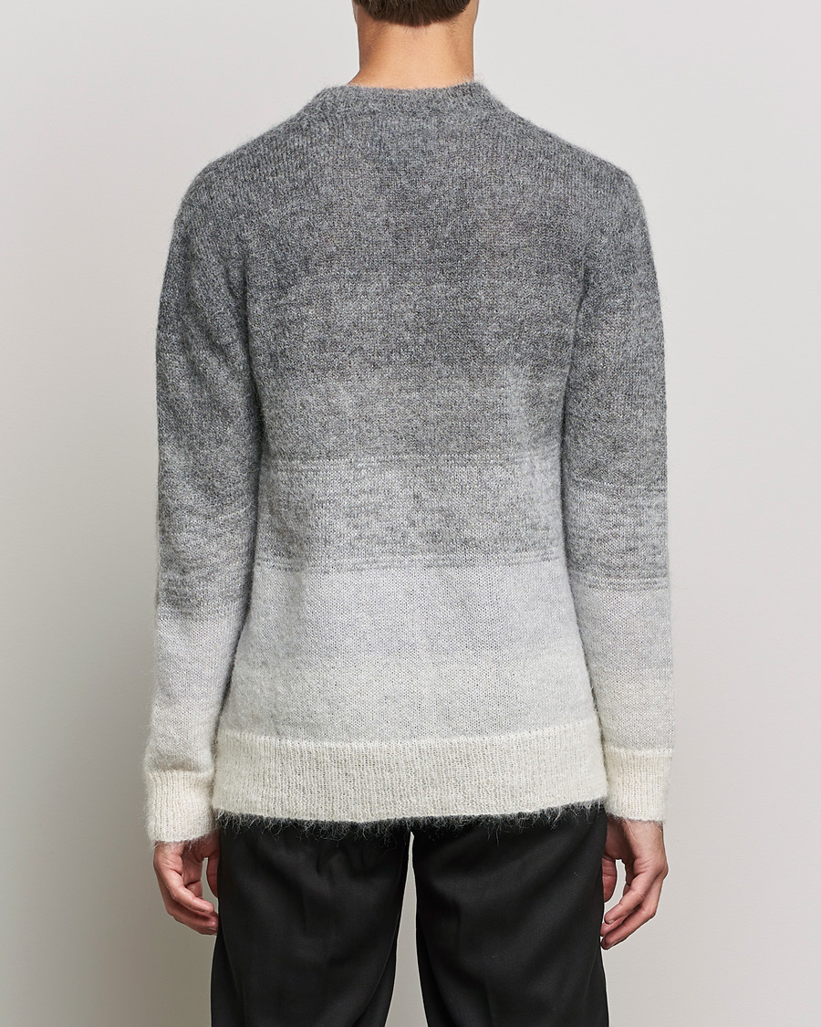 Herren | Pullover | NN07 | Walther Alpacka Mohair Knitted Sweater Grey Multi