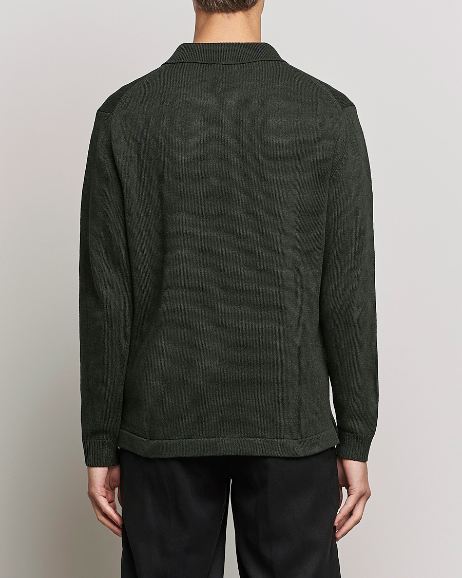 Herren | Pullover | NN07 | Vito Knitted Polo Dark Green
