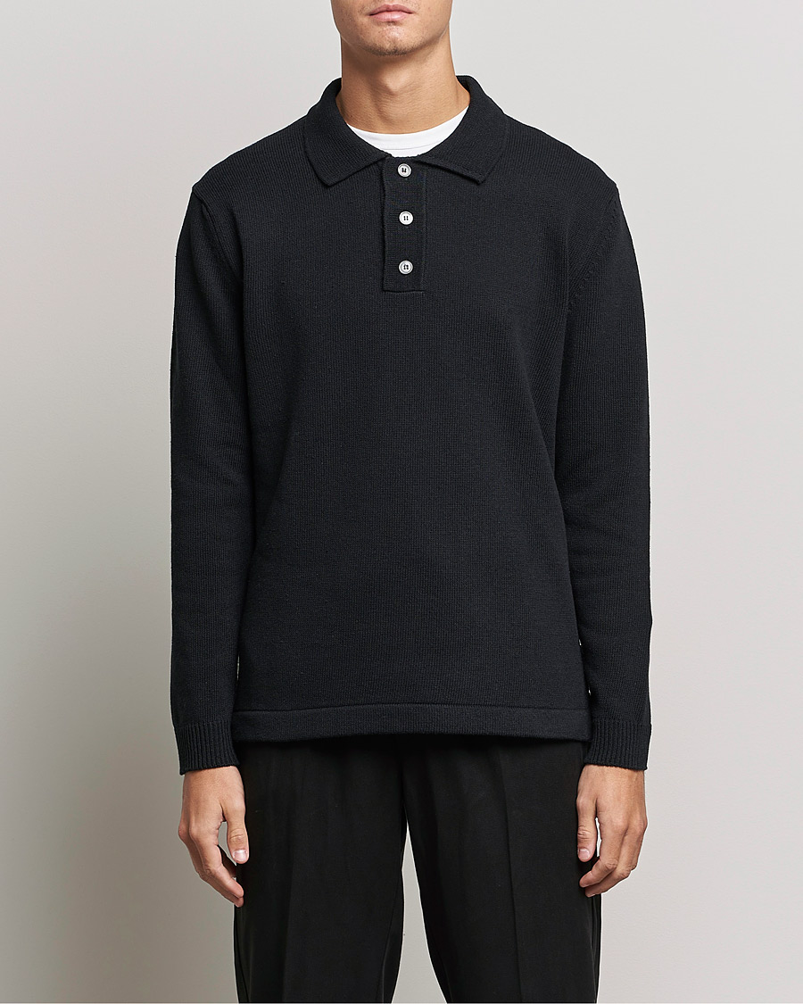Herren | Pullover | NN07 | Vito Knitted Polo Black