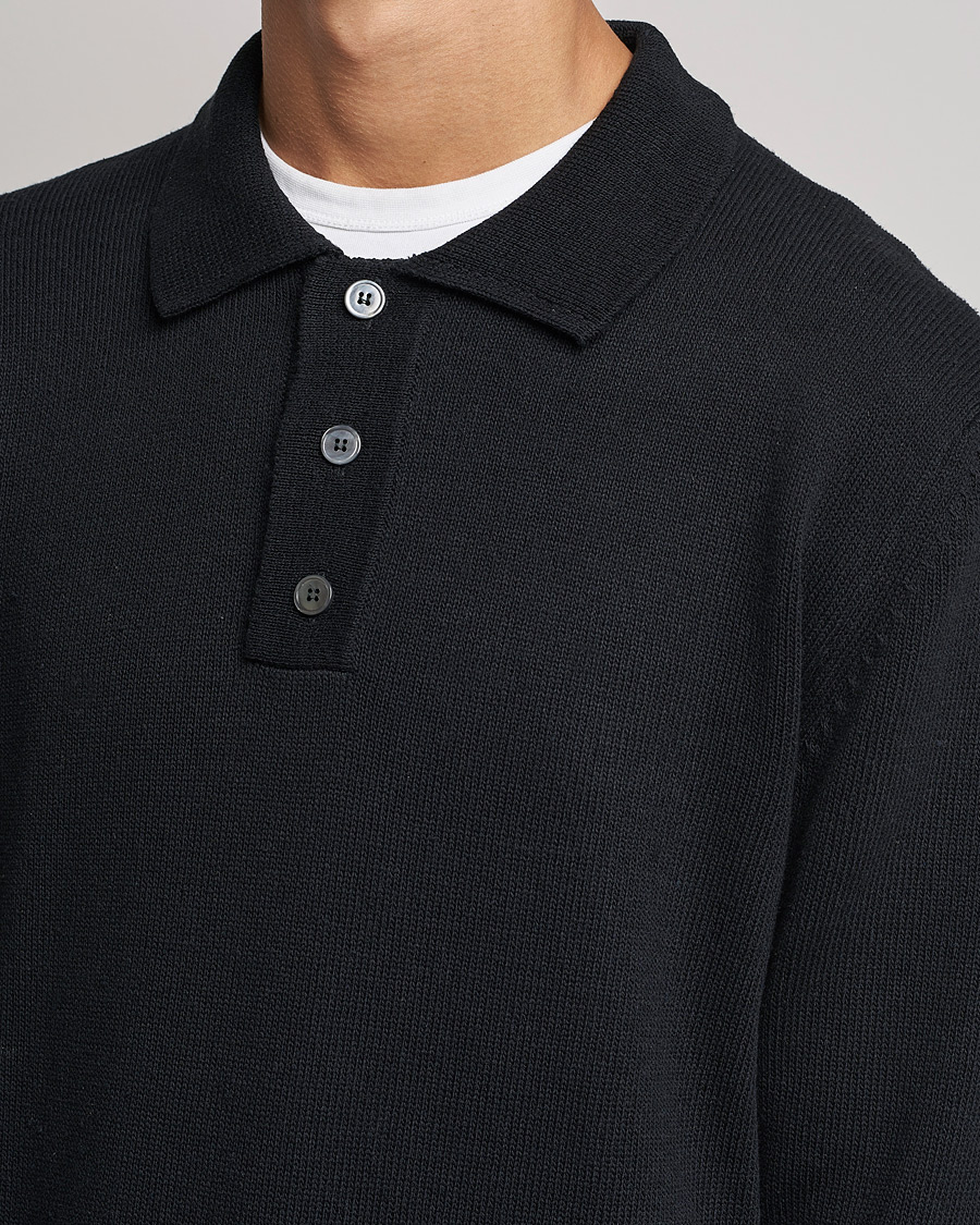 Herren | Pullover | NN07 | Vito Knitted Polo Black