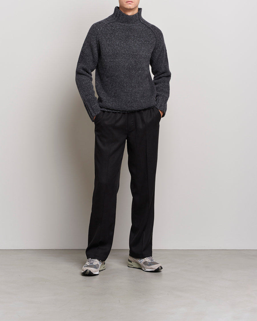 Herren | Pullover | NN07 | William Merino Knitted Polo Concrete