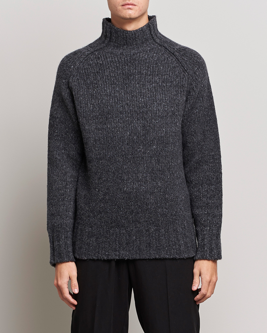 Herren | Pullover | NN07 | William Merino Knitted Polo Concrete