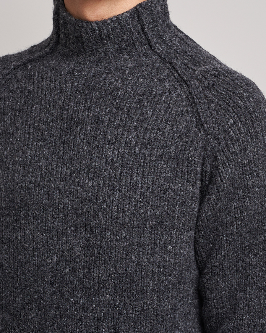 Herren | Pullover | NN07 | William Merino Knitted Polo Concrete