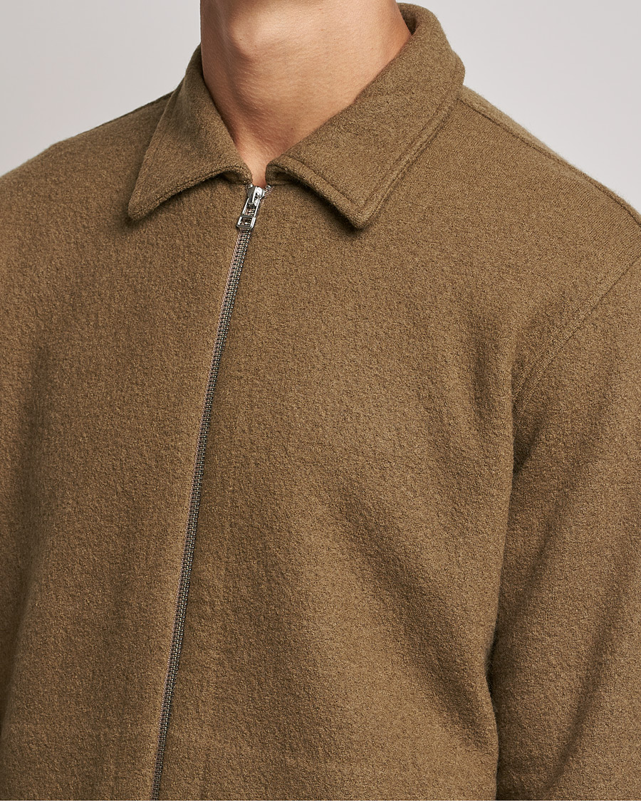 Herren | Pullover | NN07 | Ivan Boiled Wool Full Zip Pyramid