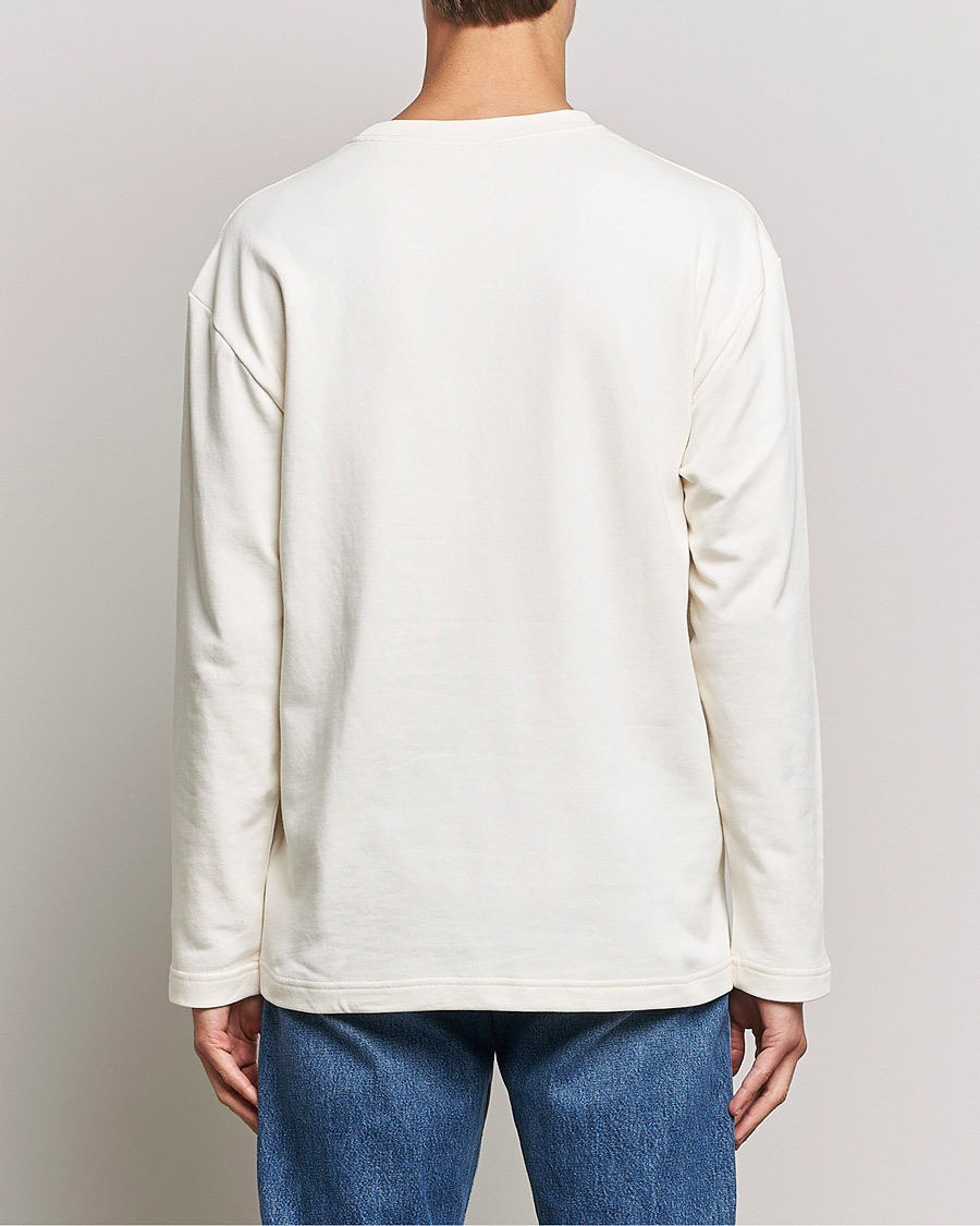 Herren | T-Shirts | NN07 | Alan Heavy Logo Long Sleeve T-Shirt Off White