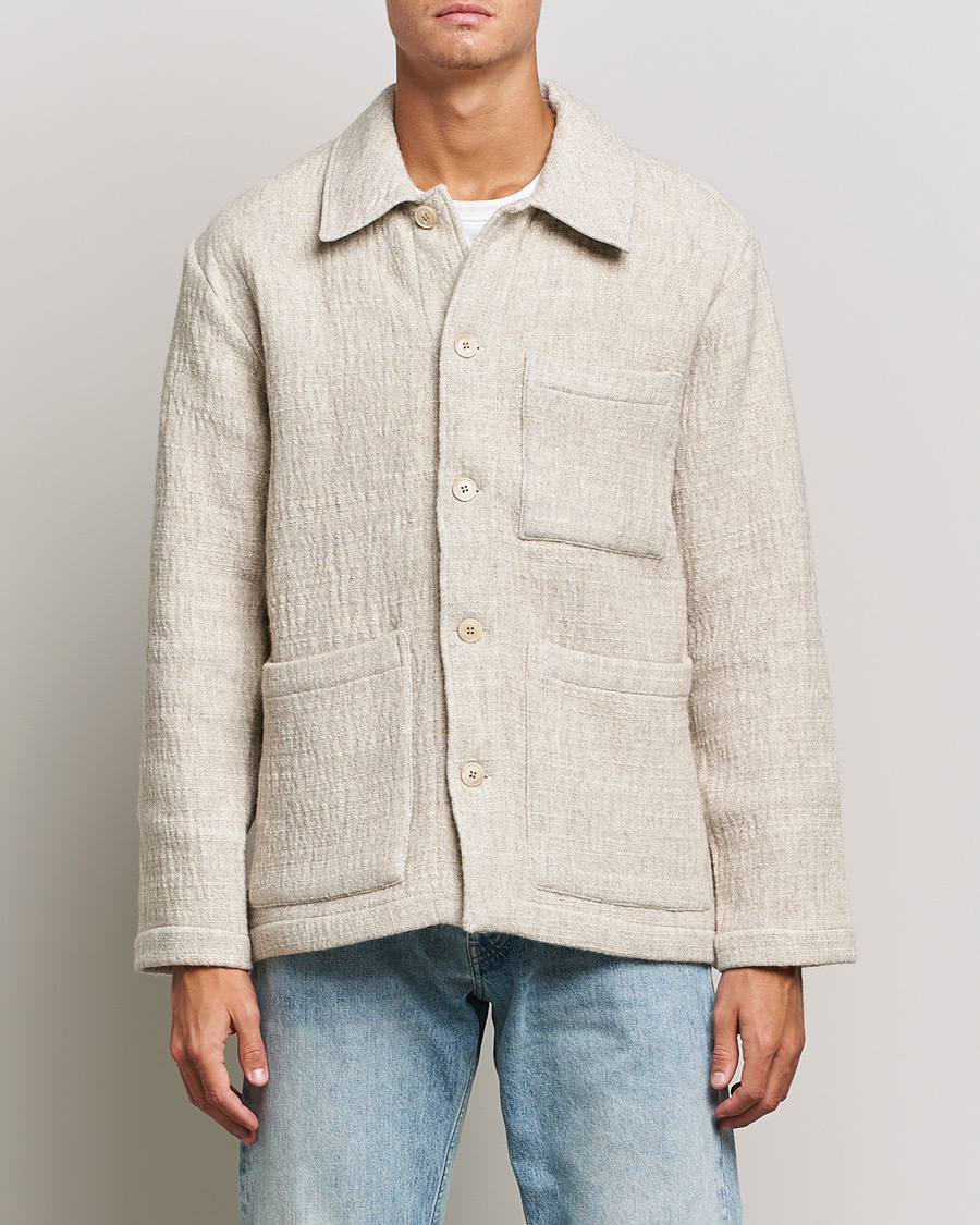 Herren | Hemden | NN07 | Ibrahim Structured Overshirt Off White