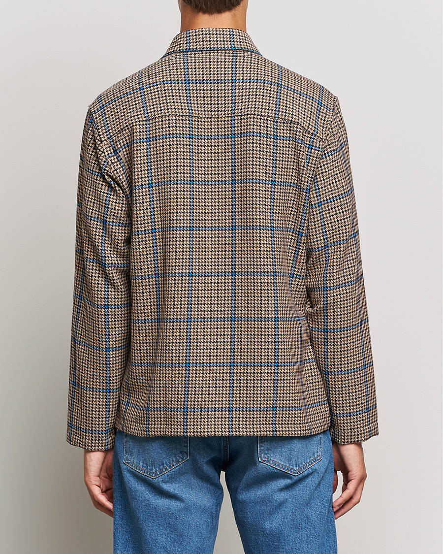 Herren | Hemden | NN07 | Frode Checked Overshirt Brown/Cobolt Blue