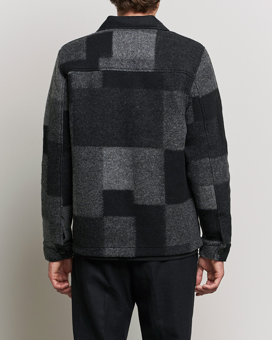 Herren | Jacken | NN07 | Wilas Checked Flight Jacket Black