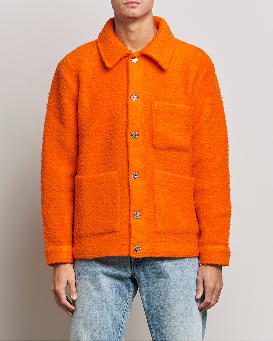 Herren | Pullover | NN07 | Olav Fleece Jacket Bright Orange
