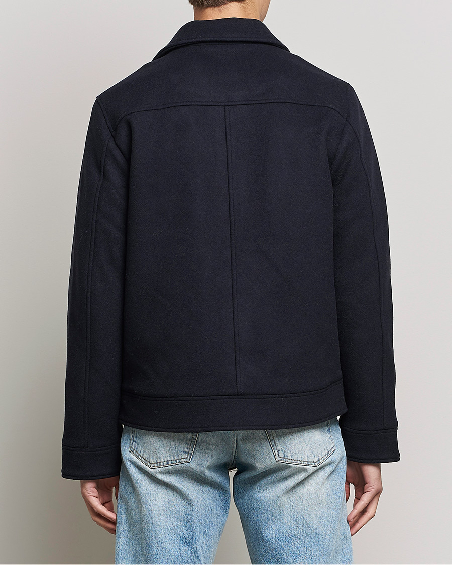 Herren | Jacken | NN07 | Julius Wool Flight Jacket Navy