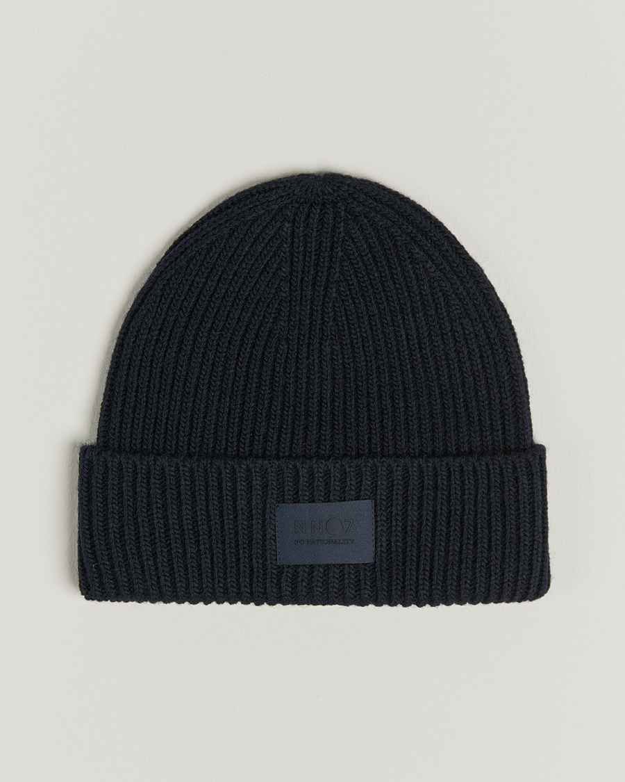 Herren | NN07 Bob Logo Beanie Navy | NN07 | Bob Logo Beanie Navy