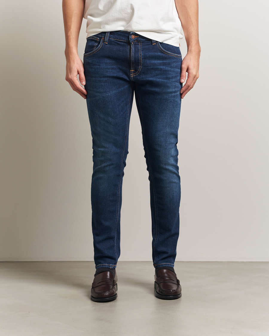 Herren | Jeans | Nudie Jeans | Tight Terry Jeans Dark Steel