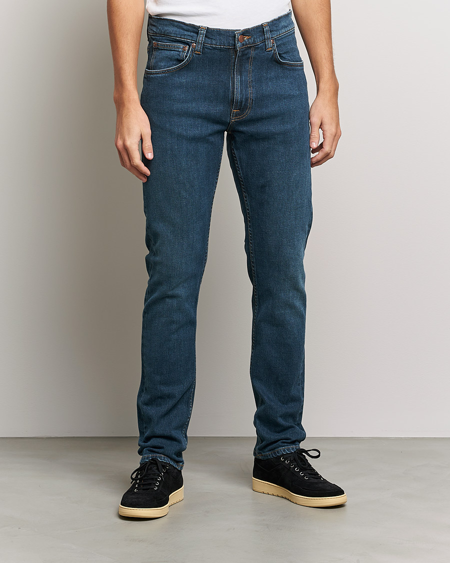 Herren | Jeans | Nudie Jeans | Lean Dean Organic Jeans Blue Rock