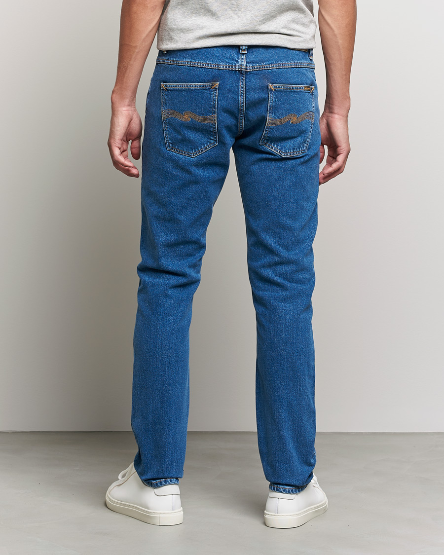Herren | Jeans | Nudie Jeans | Lean Dean Organic Jeans Plain Stone Blue