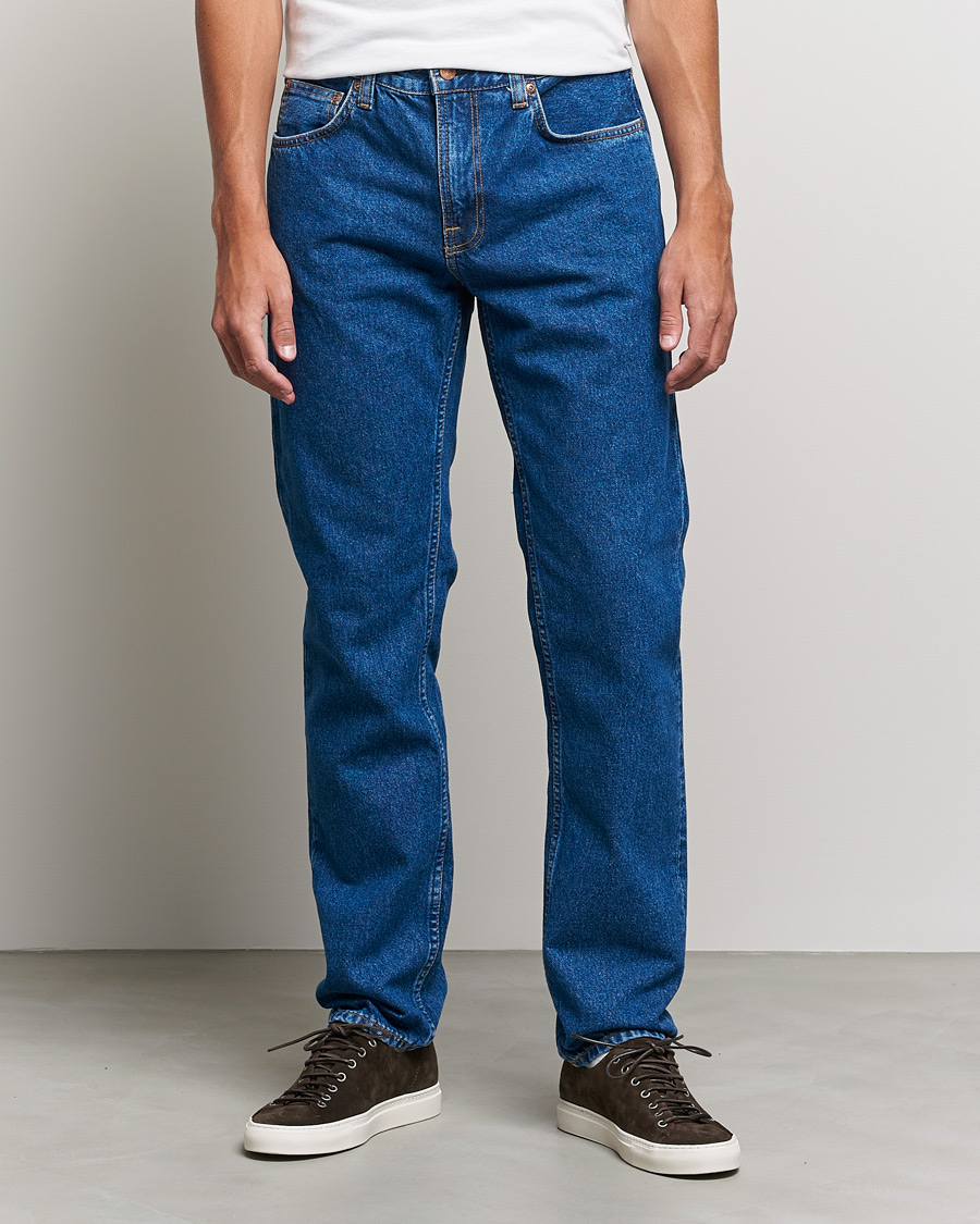 Herren |  | Nudie Jeans | Gritty Jackson Organic Jeans 90's Stone Blue