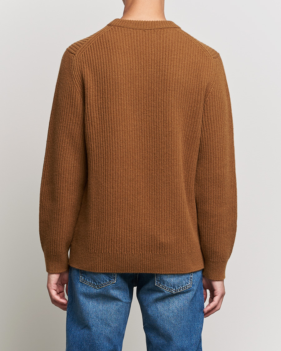 Herren | Pullover | Nudie Jeans | August Wool Rib Knitted Sweater Oak
