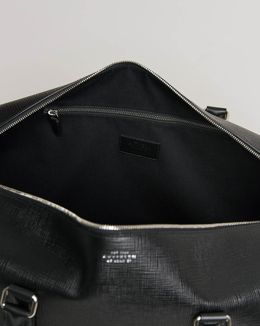 Herren | Smythson Panama Leather Weekendbag Black | Smythson | Panama Leather Weekendbag Black