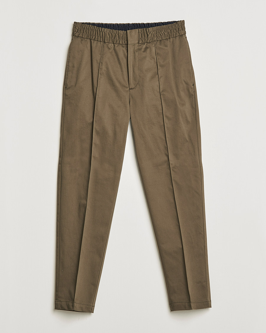 Herren | Hosen | Tiger of Sweden | Sosa Brushed Satin Trouser Olive Extreme