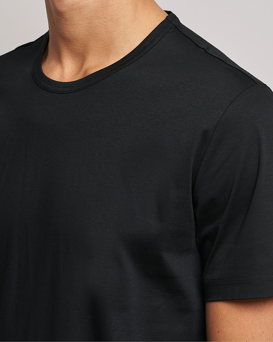 Herren | T-Shirts | Tiger of Sweden | Olaf Mercerized Cotton Tee Black