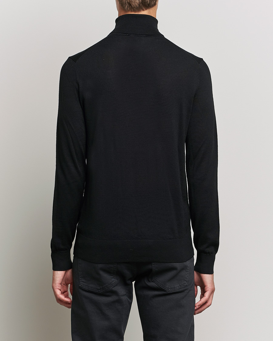 Herren | Pullover | Tiger of Sweden | Neville Extra Fine Merino Polo Black
