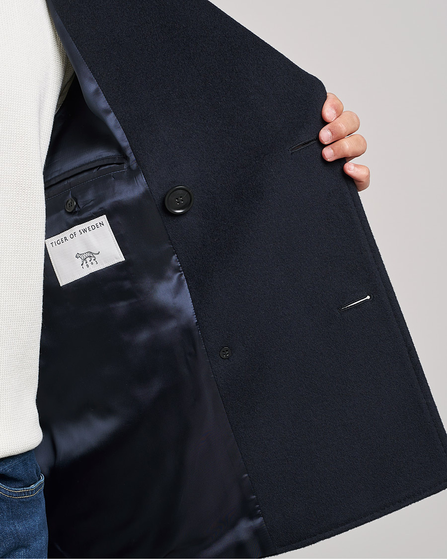 Herren | Jacken | Tiger of Sweden | Eerik Wool Peacoat Light Ink