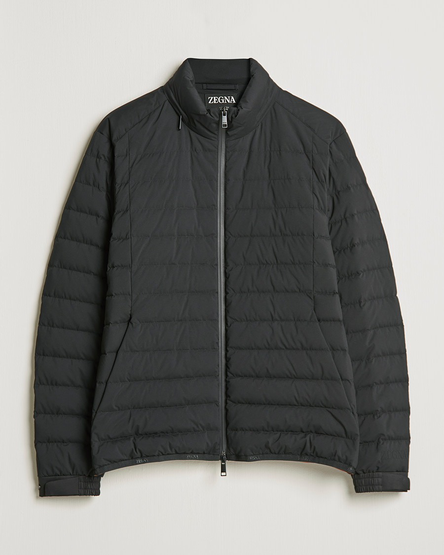 Herren | Jacken | Zegna | Lightweight Nylon Down Jacket Black