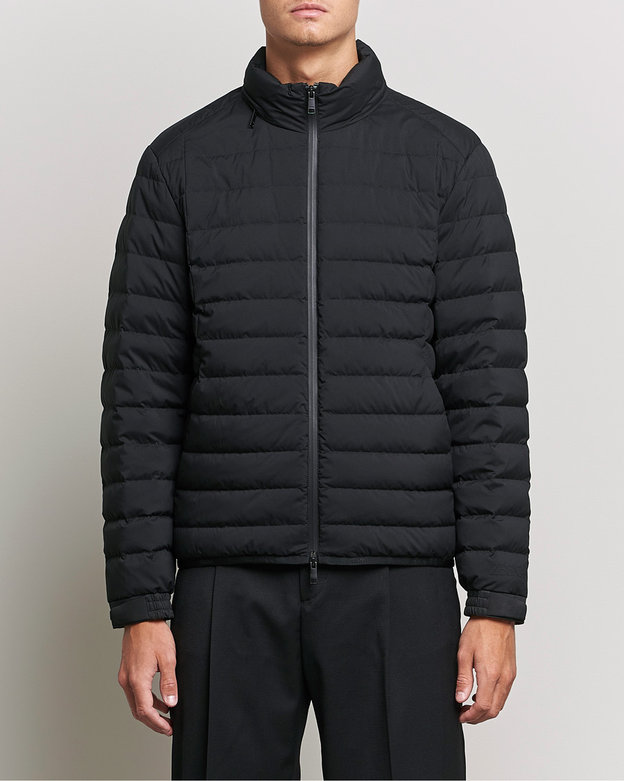 Herren | Jacken | Zegna | Lightweight Nylon Down Jacket Black