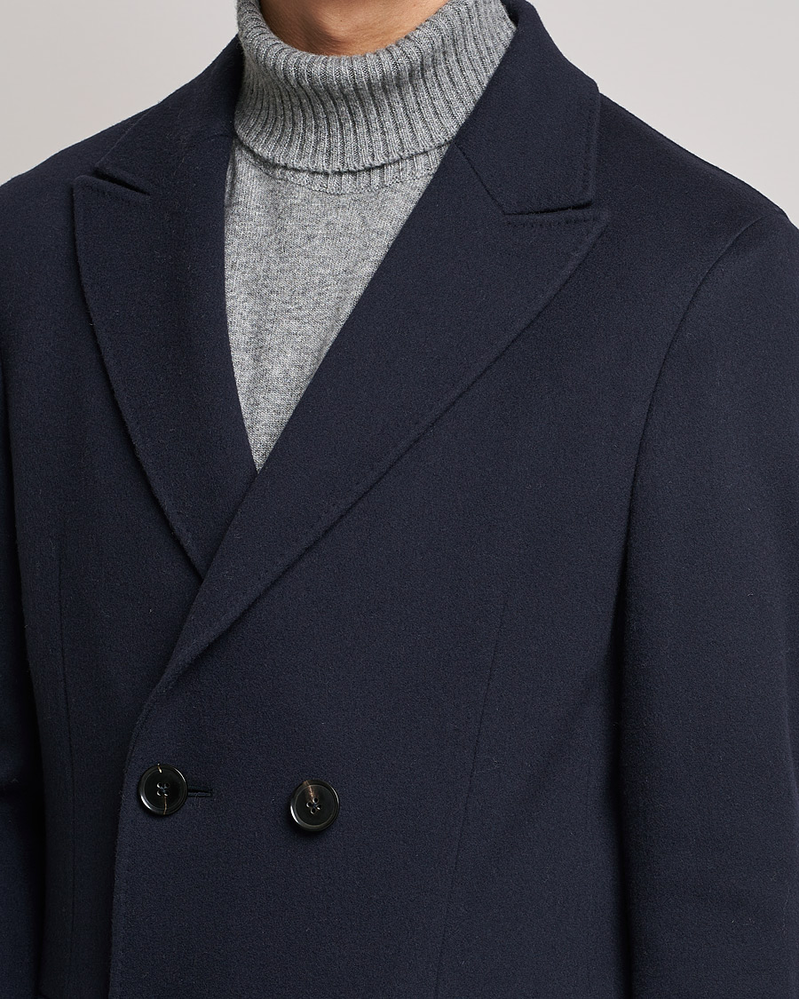 Herren | Jacken | Zegna | Double Breasted Cashmere Coat Navy