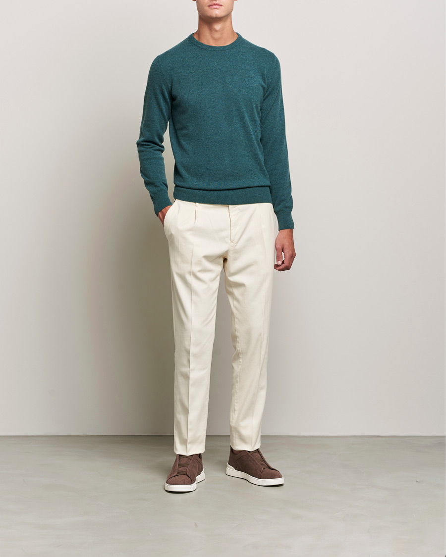Herren | Pullover | Zegna | Oasi Cashmere Crew Neck Teal