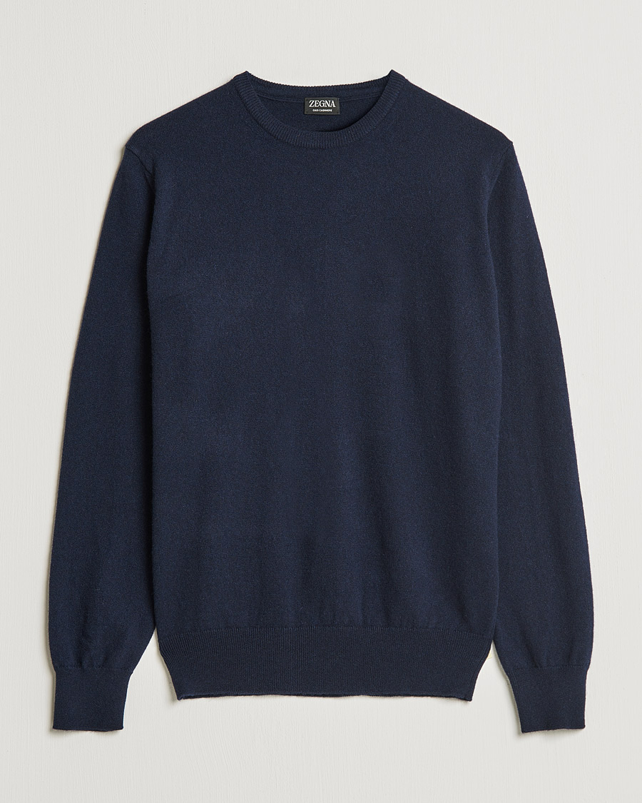 Herren | Pullover | Zegna | Oasi Cashmere Crew Neck Navy