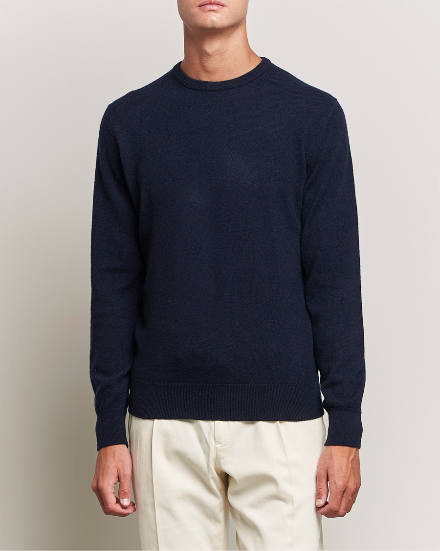 Herren | Pullover | Zegna | Oasi Cashmere Crew Neck Navy