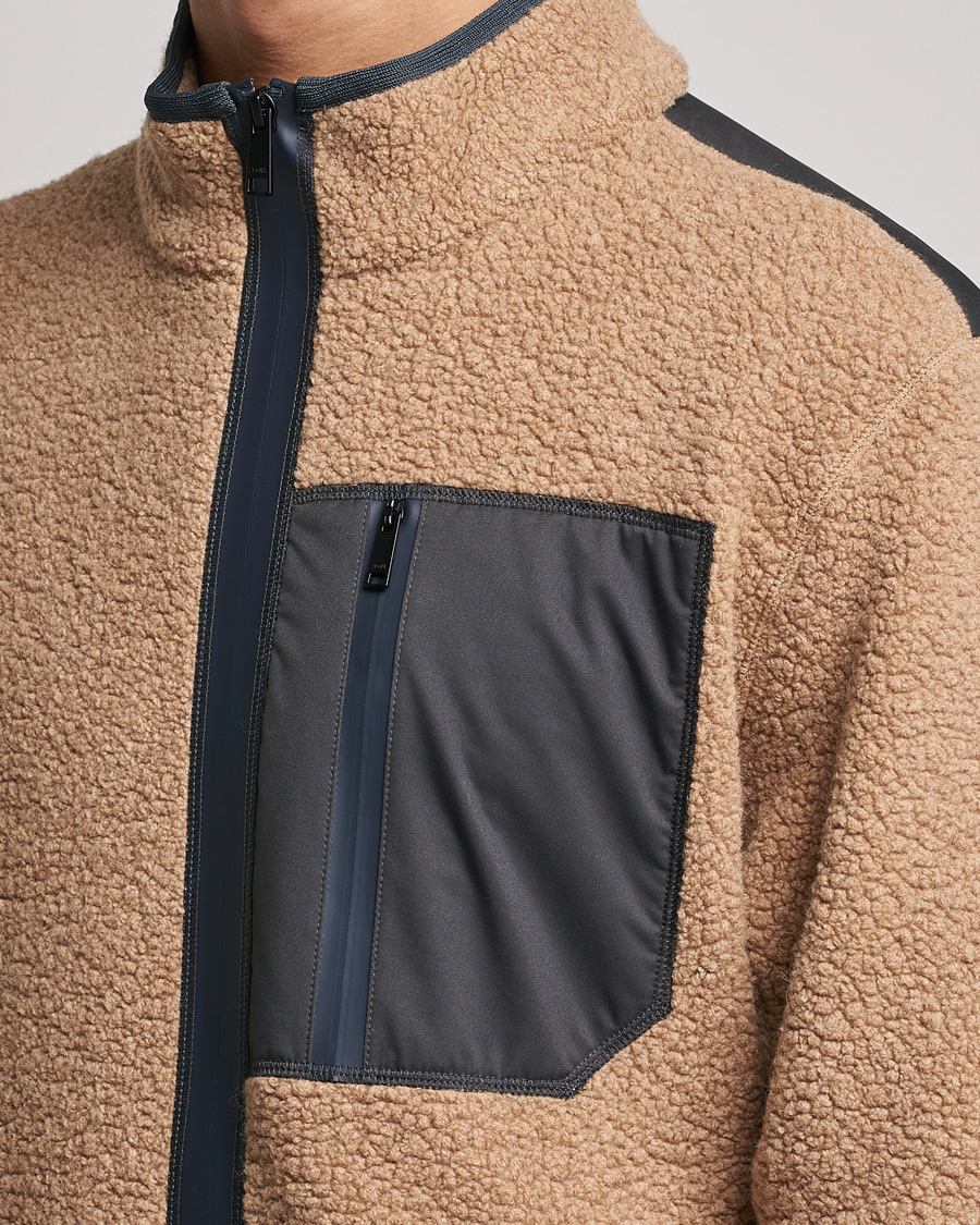 Herren | Pullover | Zegna | Camel Fleece Full Zip Brown