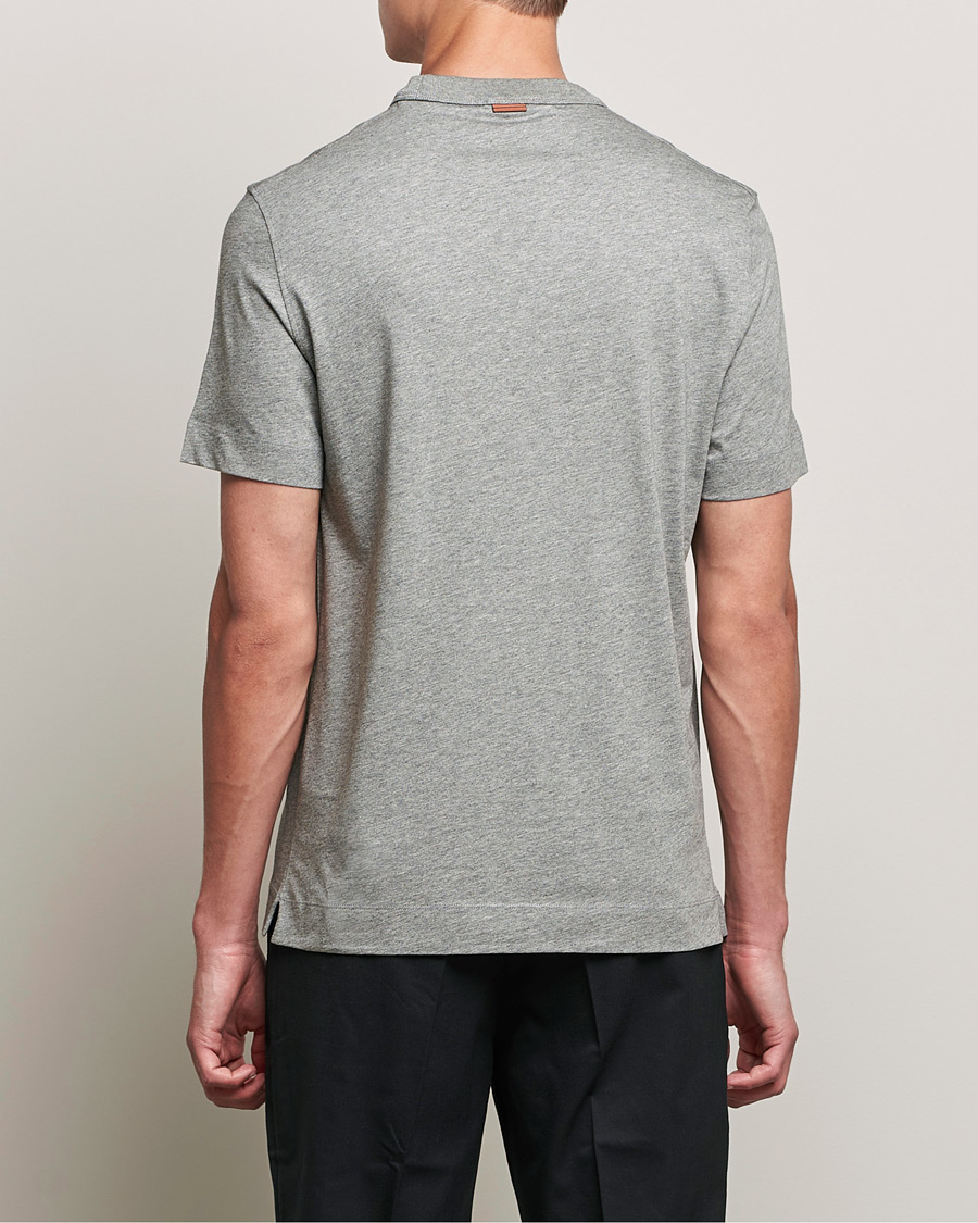 Herren | T-Shirts | Zegna | Premium Cotton T-Shirt Grey Melange