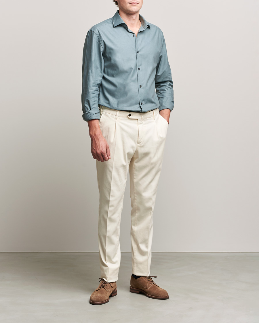 Herren | Hemden | Zegna | Premium Cotton Shirt Teal