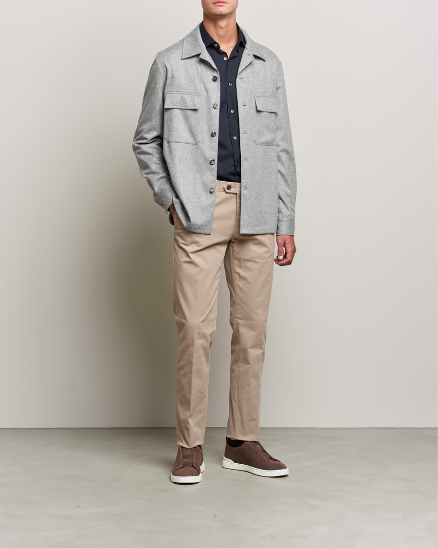 Herren | Hemden | Zegna | Premium Cotton Shirt Navy