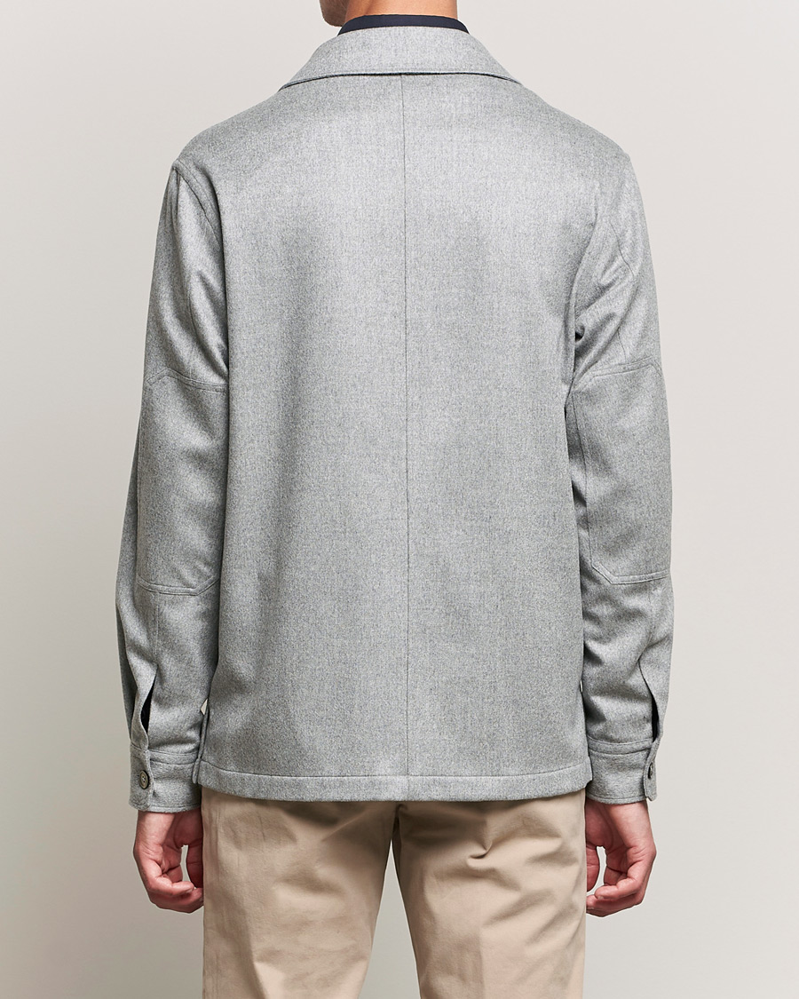 Herren | Hemden | Zegna | Oasi Cashmere Overshirt Light Grey