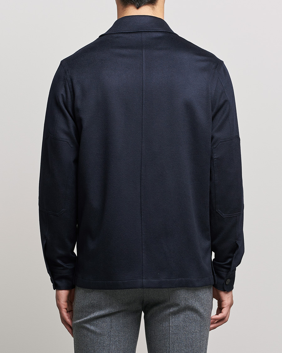 Herren | Hemden | Zegna | Oasi Cashmere Overshirt Navy